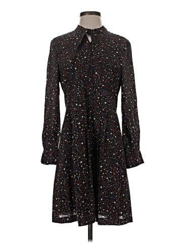 Madewell Balsam Tie-Neck Dress in Starry Night (view 1)
