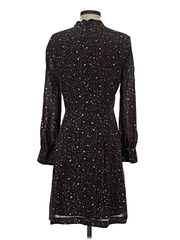 Madewell Balsam Tie-Neck Dress in Starry Night (view 2)