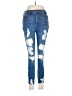 Hollister Hearts Blue Jeans Size 7 - photo 1