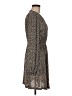 MNG 100% Polyester Animal Print Tan Casual Dress Size 6 - photo 4