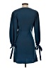 Topshop 100% Polyester Teal 3/4 Sleeve Blouse Size 4 - photo 2
