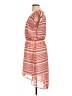 Bee Stitched Stripes Orange Casual Dress Size L - photo 5