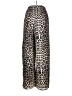Extro&Vert Animal Print Gold Casual Pants Size 6 - photo 2
