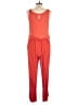 Splendid 100% Rayon Solid Orange Jumpsuit Size L - photo 2
