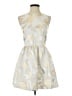 Blue Rain 100% Polyester Paisley Gray Cocktail Dress Size S - photo 1