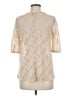 AUW 100% Polyester Ivory 3/4 Sleeve Blouse Size M - photo 2