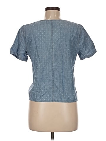 Madewell Chambray Novel Tie-Front Top (view 2)