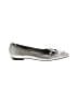Jack Rogers 100% Leather Silver Flats Size 7 - photo 1