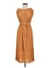 Uniqlo 100% Polyester Tan Casual Dress Size M - photo 1