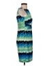 Donna Morgan Chevron-herringbone Blue Cocktail Dress Size 2 - photo 4
