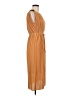 Uniqlo 100% Polyester Tan Casual Dress Size M - photo 4