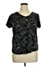 Torrid Camo Black Short Sleeve T-Shirt Size 1X Plus (1) - photo 1