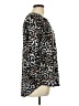 Dana Buchman Animal Print Black 3/4 Sleeve Blouse Size L - photo 4