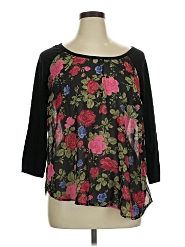 Torrid 3/4 Sleeve Blouse (view 1)