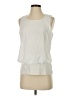 CAbi 100% Polyester Ivory Sleeveless Blouse Size S - photo 1