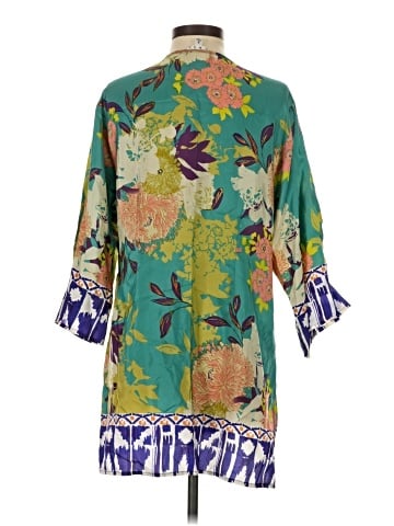 CAbi 3/4 Sleeve Silk Top (view 2)