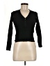 Happily Grey 100% Polyester Black Cardigan Size M - photo 1