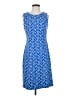J. McLaughlin Print Blue Casual Dress Size S - photo 1