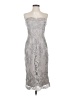 JJ's House 100% Polyester Gray Cocktail Dress Size XS (estimated) - photo 1