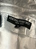 Central Park West 100% Polyurethane Metallic Silver Blazer Size M - photo 6