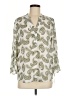 41Hawthorn 100% Polyester Paisley Ivory 3/4 Sleeve Blouse Size M - photo 1