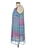 Whisper 100% Polyester Print Blue Casual Dress Size L - photo 5