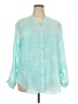 Assorted Brands Teal Long Sleeve Blouse Size XXL - photo 1