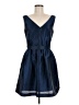 Alfred Sung 100% Polyester Solid Blue Cocktail Dress Size 8 - photo 1