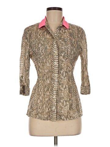 Tahari 3/4 Sleeve Button-Down Shirt (view 1)