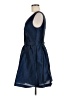 Alfred Sung 100% Polyester Solid Blue Cocktail Dress Size 8 - photo 5