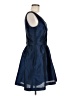 Alfred Sung 100% Polyester Solid Blue Cocktail Dress Size 8 - photo 4