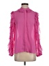 Zara 100% Polyester Pink Long Sleeve Blouse Size XS - photo 1