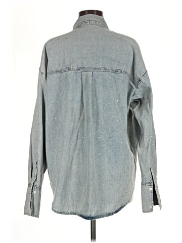 Good American Long Sleeve Button-Down Shirt (view 2)
