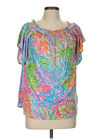 Lilly Pulitzer Short Sleeve Blouse (view 1)