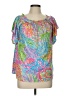 Lilly Pulitzer Pink Short Sleeve Blouse Size L - photo 1