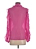 Zara 100% Polyester Pink Long Sleeve Blouse Size XS - photo 2