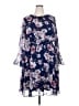 Marybelle 100% Polyester Floral Blue Casual Dress Size 2X - photo 1