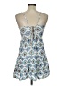 Mudd 100% Rayon Print Blue Casual Dress Size L - photo 2
