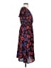 ModCloth 100% Polyester Floral Blue Cocktail Dress Size S - photo 4