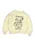 Zara 100% Cotton Graphic Yellow Ivory Sweatshirt Size 9 - 10 - photo 1