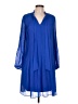 DKNY 100% Polyester Blue Casual Dress Size 10 - photo 1