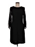 Glamour Solid Black Casual Dress Size 6 - photo 1