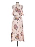 Leith 100% Rayon Floral Tan Casual Dress Size M - photo 2