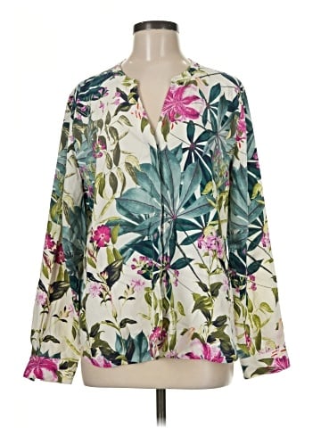 Tommy Bahama Long Sleeve Silk Top (view 1)