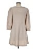 Blu Pepper Solid Tan Casual Dress Size M - photo 2