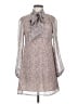 BCBGeneration 100% Polyester Animal Print Silver Casual Dress Size S - photo 1