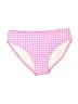 Cat & Jack Checkered-gingham Pink Two Piece Swimsuit Size 14 - photo 1