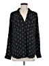 Ann Taylor 100% Polyester Stars Black Long Sleeve Blouse Size M - photo 1