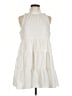 The Impeccable Pig 100% Polyester Solid White Casual Dress Size M - photo 1