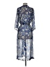White House Black Market 100% Polyester Blue Kimono Size XS - photo 2